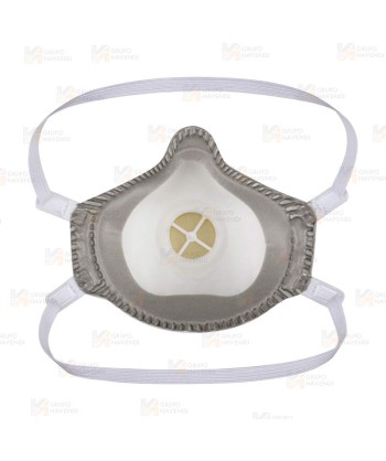 Mascarilla dolomita reutilizable con válvula tipo FFP3 R D