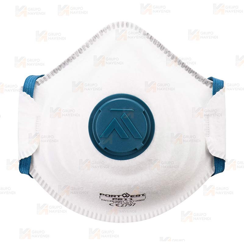 Mascarilla dolomita con válvula tipo FFP2 NR D (Pack 10 unid.)