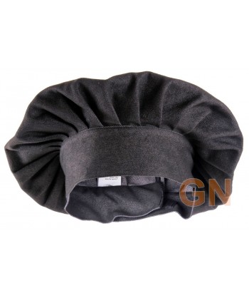 Gorro chef champiñón color tejano negro