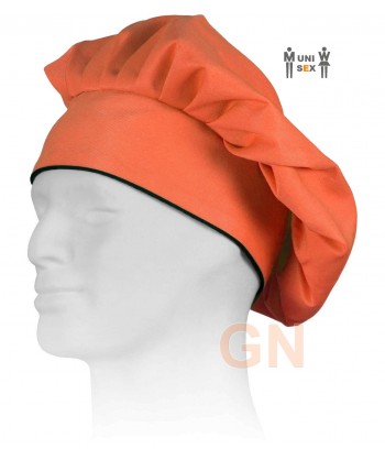Gorro chef champiñón color  coral a juego con chaqueta