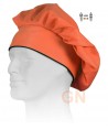 Gorro chef champiñón color  coral a juego con chaqueta