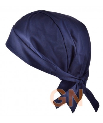 Gorro bandana de cocina color marino