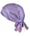 Gorro bandana de cocina color violeta