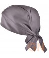 Gorro bandana de cocina color gris