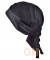 Gorro bandana de cocina color vaquero negro