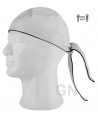 Gorro bandana para cocina con vivo a contraste  -Conjunto-