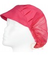 Cofia recoge pelo con visera y rejilla color fucsia