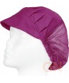 Cofia recoge pelo con visera y rejilla color morada
