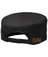 Gorro redondo de cocina con tejido anti manchas color negro