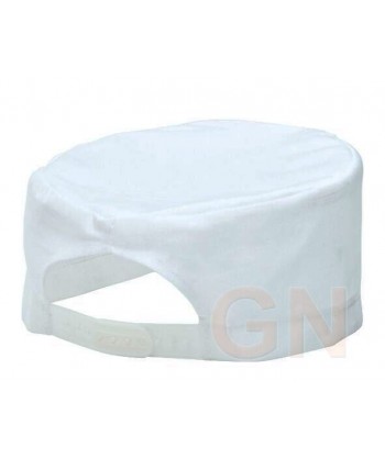 Gorro redondo de cocina con tejido anti manchas color blanco