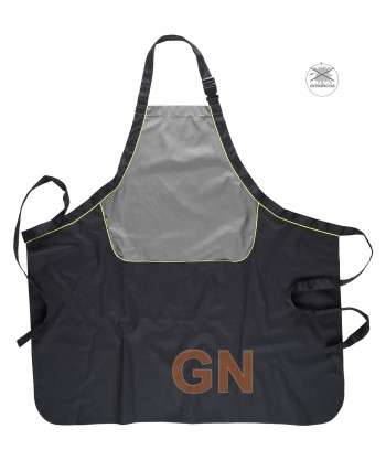 Delantal combinado con peto de cocina negro/gris
