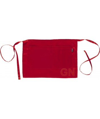 Delantal francés corto liso para cocina y hostelería rojo