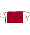 Delantal francés corto liso para cocina y hostelería rojo