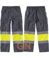 Pantalón bicolor alta visibilidad gris/amarillo A.V.