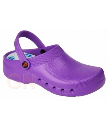 zueco sanitario antideslizante eva color violeta