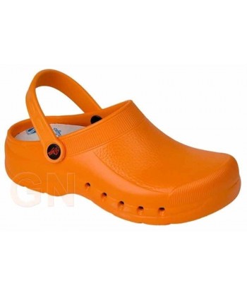 zueco sanitario antideslizante eva color naranja