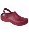 zueco sanitario antideslizante eva color burdeos