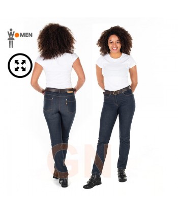 Pantalón vaquero elástico Slim Fit para mujer color azul marino
