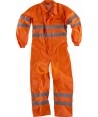 Buzo monocolor de alta visibilidad clase 3  naranja flúor