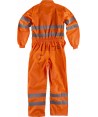 Buzo monocolor de alta visibilidad clase 3  naranja flúor