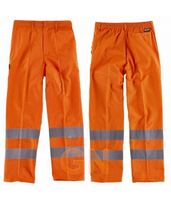 Pantalón alta visibilidad monocolor clase 2 naranja A.V.