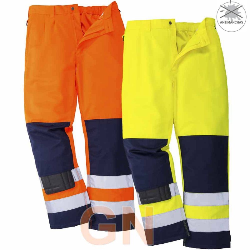 Pantalón bicolor alta visibilidad Portwest TX71
