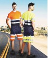 Camiseta bicolor transpirable en alta visibilidad