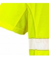 Camiseta bicapa manga corta transpirable amarillo alta visibilidad