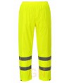Pantalón alta visibilidad monocolor para lluvia o agua amarillo flúor