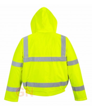 Cazadora alta visibilidad, acolchada e impermeable