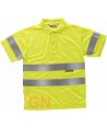 Polo alta visibilidad clase 2 de manga corta amarillo alta visibilidad