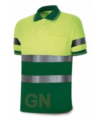 Polo bicolor de alta visibilidad