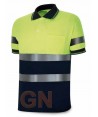 Polo bicolor de alta visibilidad