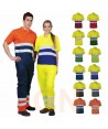 Polo económico bicolor alta visibilidad