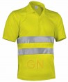 Polo económico bicolor alta visibilidad Amarillo A.V.