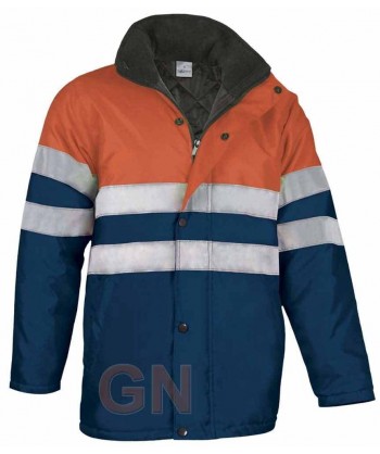 Parka acolchada marino/naranja A.V.
