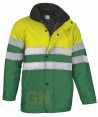 Parka acolchada verde/amarillo A.V.