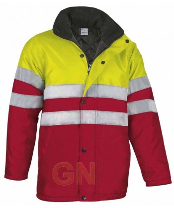 Parka acolchada rojo/amarillo A.V.