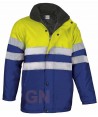 Parka acolchada azuina/amarillo A.V.