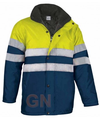 Parka acolchada marino/amarillo A.V.