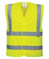 Chaleco amarillo alta visibilidad con cierre velcro