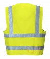 Chaleco amarillo alta visibilidad con cierre velcro