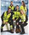 Chaleco softshell con tejido Ripstop de alta visibilidad