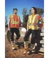 Chaleco alta visibilidad con cintas reflectantes y fluorescentes