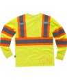 Camiseta con cintas reflectantes y fluorescentes