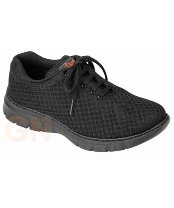 Zapato sanitario antideslizante y transpirable con cordones