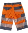Bermudas de trabajo alta visibilidad con cintas segmentadas