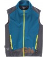 Chaleco deportivo bicolor en tejido softshell azafata/gris