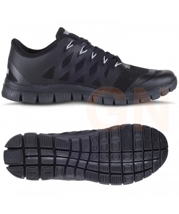 Zapatilla deportiva con cordones y suela eva color negro