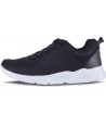 Zapatilla deportiva negra, con cordones, transpirable